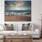 Designart - Sea Sunset - Seascape Photography Print on Natural Pine Wood